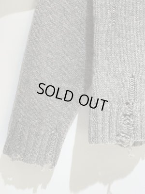 画像5: UNUSED（アンユーズド） ダメージセーター グレー