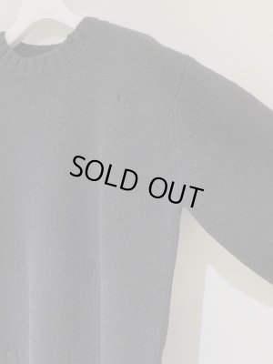 画像4: UNUSED（アンユーズド） ダメージセーター ブラック