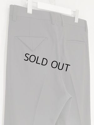 画像8: UNUSED（アンユーズド） ウールギャバジン ストレートパンツ ダークブラウン