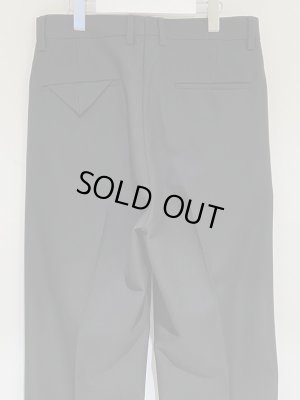 画像7: UNUSED（アンユーズド） ウールギャバジン ストレートパンツ ブラック