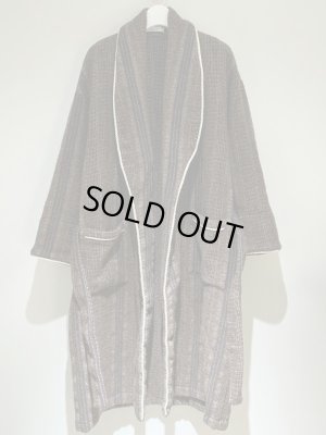 画像2: ユーロヴィンテージ スコットランド製 ウールガウンコート ブラウン