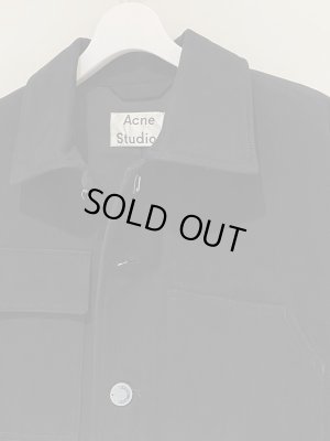 画像4: Acne Studios（アクネ ストゥディオズ） ブラックモールスキン チョアジャケット