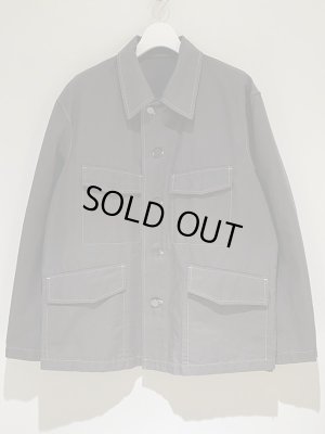 画像2: LEMAIRE（ルメール） キャンバスミリタリージャケット チャコールグレー