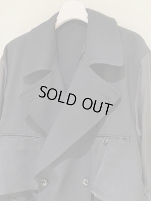 画像3: YOKE（ヨーク） リバーシブル ダブルブレステッドコート ブラック