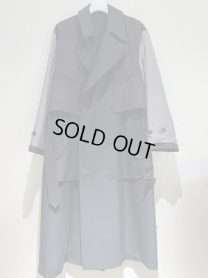 画像2: YOKE（ヨーク） リバーシブル ダブルブレステッドコート オーシャンネイビー