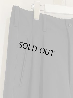 画像3: YOKE（ヨーク） 2タックワイドレッグド サイドテープトラウザーズ ブラック