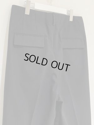 画像8: YOKE（ヨーク） 2タックワイドレッグド サイドテープトラウザーズ ブラック