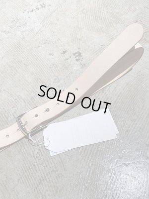 画像5: UNUSED（アンユーズド） レザーベルト ベージュ