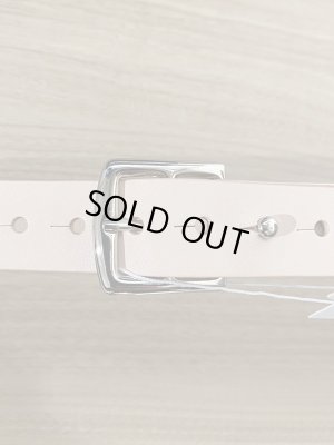 画像6: UNUSED（アンユーズド） レザーベルト ベージュ