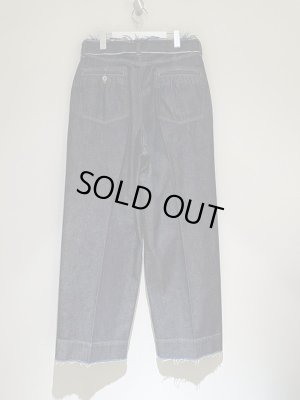 画像9: YOKE（ヨーク） カットオフワイドレッグド デニムトラウザーズ インディゴ