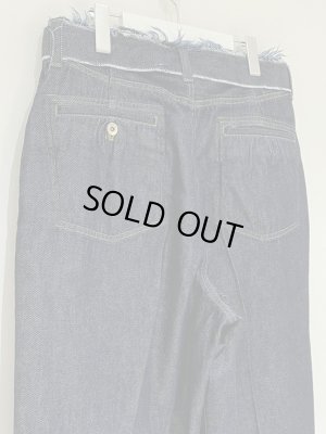 画像10: YOKE（ヨーク） カットオフワイドレッグド デニムトラウザーズ インディゴ