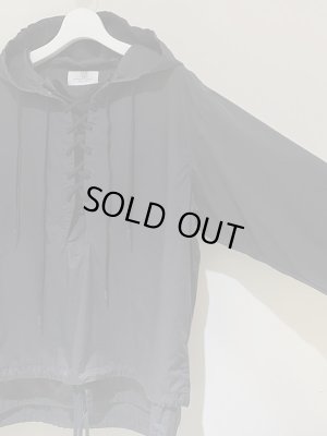 画像5: UNUSED（アンユーズド） フーデッドレースアップジャケット ブラック