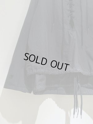 画像6: UNUSED（アンユーズド） フーデッドレースアップジャケット ブラック