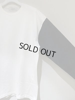 画像4: UNUSED（アンユーズド） ロングスリーブ ベースボールTシャツ ホワイト×ブラック