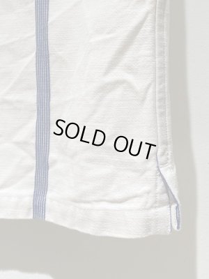 画像5: UNUSED（アンユーズド） エンブロイダード ストライプショートスリーブシャツ ホワイト×ブルー