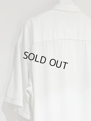 画像8: UNUSED（アンユーズド） ショートスリーブレーヨンシャツ ホワイト