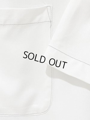 画像5: UNUSED（アンユーズド） ショートスリーブレーヨンシャツ ホワイト