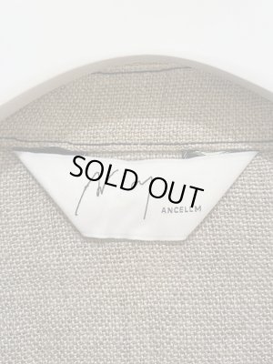 画像4: ANCELLM（アンセルム） ドローイングチェック リネンカバーオール ナチュラル