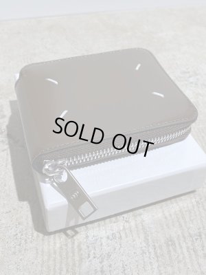 画像2: Maison Margiela（メゾン マルジェラ） 11ライン レザージップウォレット ダークブラウン
