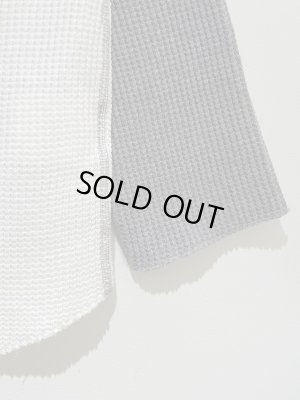 画像5: UNUSED（アンユーズド） セットインスリーブ バイカラーサーマル ホワイト×グレー