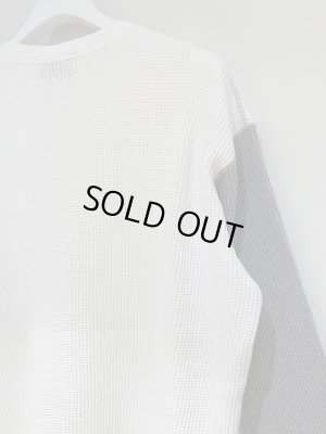 画像7: UNUSED（アンユーズド） セットインスリーブ バイカラーサーマル ホワイト×グレー