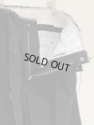 画像5: YOKE（ヨーク） ワイドレッグド デニムトラウザーズ ブラック