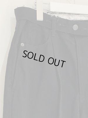 画像4: YOKE（ヨーク） ワイドレッグド デニムトラウザーズ ブラック