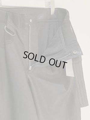 画像5: YOKE（ヨーク） ベルテッド レザートラウザーズ ブラック