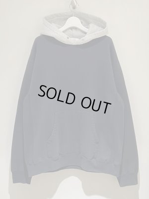 画像2: UNUSED（アンユーズド） 2トーン プルオーバーフーディー ブラック×グレー