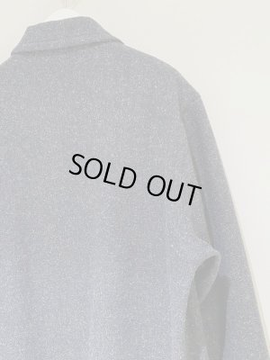 画像9: JIL SANDER（ジルサンダー） ジップアップ ウールハーフコート ブルーグレー杢