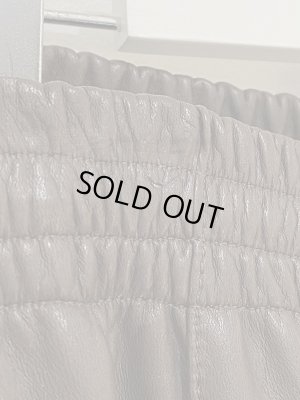 画像5: UNUSED（アンユーズド） レザートラックパンツ ダークブラウン