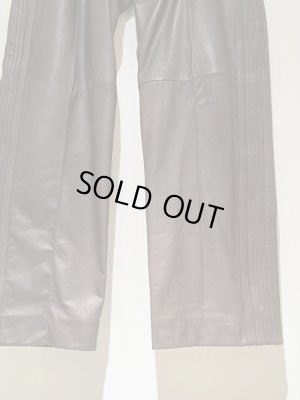 画像8: UNUSED（アンユーズド） レザートラックパンツ ダークブラウン