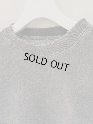 画像3: ANCELLM（アンセルム） ダメージスウェットシャツ ライトブラック