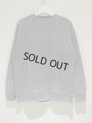 画像2: ANCELLM（アンセルム） ダメージスウェットシャツ ライトブラック