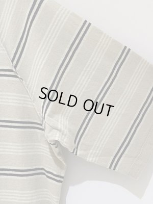 画像4: UNUSED（アンユーズド） インサイドアウト ボーダーTシャツ ベージュ