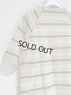 画像7: UNUSED（アンユーズド） インサイドアウト ボーダーTシャツ ベージュ