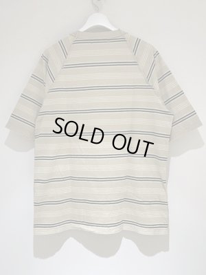 画像6: UNUSED（アンユーズド） インサイドアウト ボーダーTシャツ ベージュ