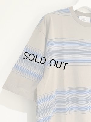 画像4: UNUSED（アンユーズド） グラデーションボーダーTシャツ ベージュ×ブルー
