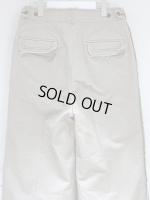 画像11: YOKE（ヨーク） カットオフ 2プリーテド ワイドトラウザーズ フォグホワイト