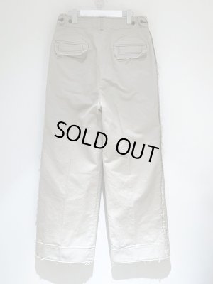 画像10: YOKE（ヨーク） カットオフ 2プリーテド ワイドトラウザーズ フォグホワイト