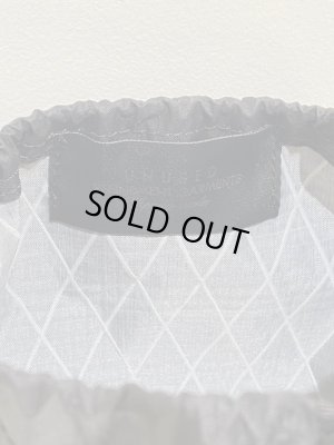 画像5: UNUSED（アンユーズド） リップストップナイロンポーチ ブラック