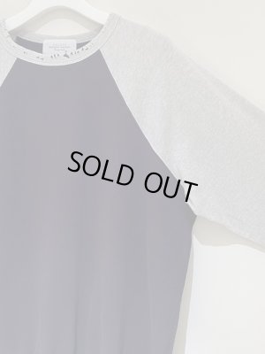 画像5: UNUSED（アンユーズド） ラグランスリーブ スウェットシャツ ネイビー×グレー