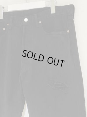 画像3: UNUSED（アンユーズド） ブラックダメージデニムパンツ