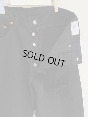 画像4: UNUSED（アンユーズド） ブラックダメージデニムパンツ