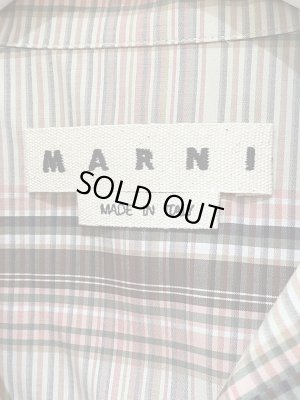 画像4: MARNI（マルニ） オープンカラー ショートスリーブ チェックシャツ ベージュ×ピンクチェック