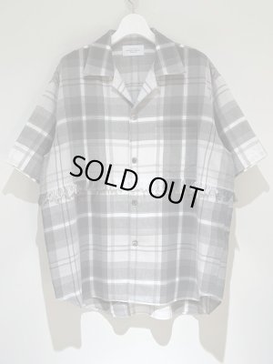 画像2: UNUSED（アンユーズド） ショートスリーブチェックシャツ グレー