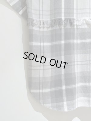 画像9: UNUSED（アンユーズド） ショートスリーブチェックシャツ グレー