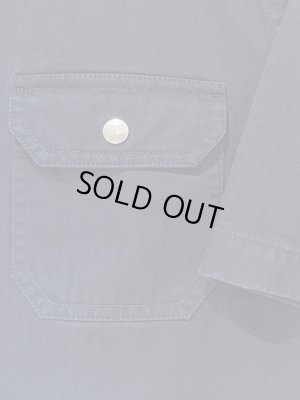 画像4: OAMC（オーエーエムシー） ショートスリーブ ヘリンボーンシャツブルゾン ネイビー×ブラック