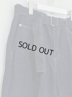 画像3: YOKE（ヨーク） Cut-off Wide Denim Trousers（カットオフワイドデニムトラウザーズ） インディゴ