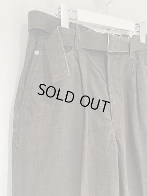 画像3: YOKE（ヨーク） Cut-off Wide Denim Trousers（カットオフワイドデニムトラウザーズ） オリーブドラブ